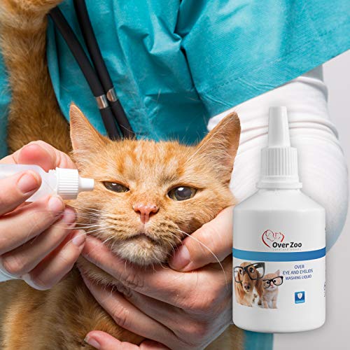 OVER ZOO Eye and Eyelids (60 ml) - Limpieza de ojos y párpados para mascotas - Solución para el cuidado y limpieza ocular delicado para gatos y perros