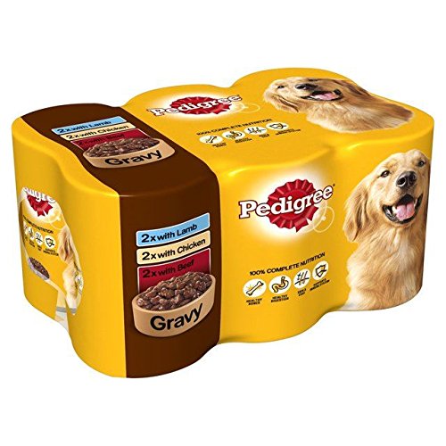 PEDIGREE - Caja de latas para Perro (6 Unidades, 400 g)