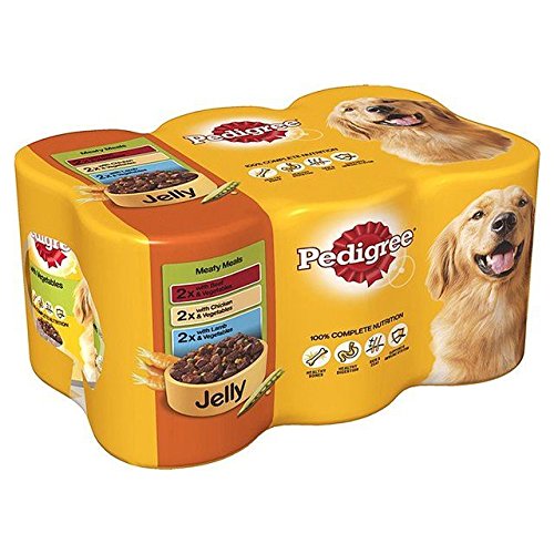 PEDIGREE - Caja de latas para Perros (6 x 385 g, 4 Unidades)