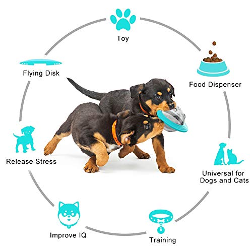 Pelota de Juguete para Perros, Afaneep Juguete de Caucho No Tóxica, Bolas de Alimentación Interactivas Smart Puzzle Toy para Perro