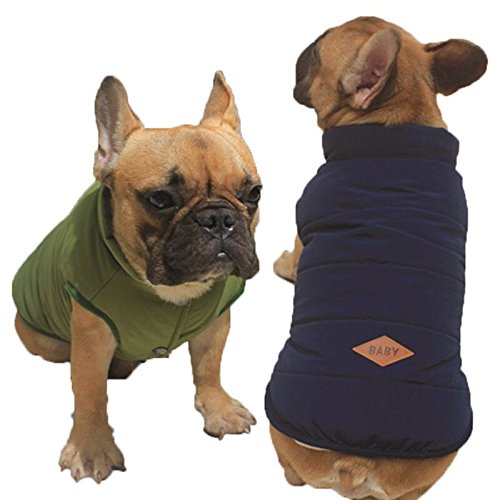 PENIVO Ropa de perro Abrigos y chaquetas abrigados de invierno, Chaleco de perro cachorro Ropa para perros pequeños medianos Perros Ropa de plumas (Rosa, XXL)