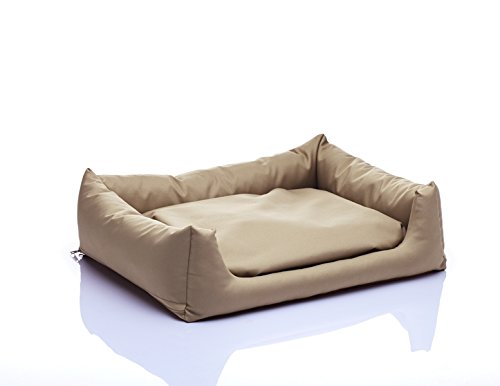 POLa cama para perros con cojín Reversible Perro sofá Dormir Espacio con desenfundable tamaño: S 50 x 60 Color: Crudo nº 17