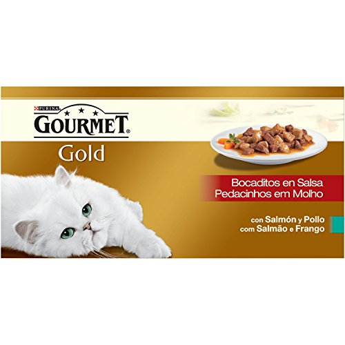 Purina Gourmet Gold Bocaditos en Salsa 1 Paquete Surtido de 8 x 85 gr - Total: 680 gr