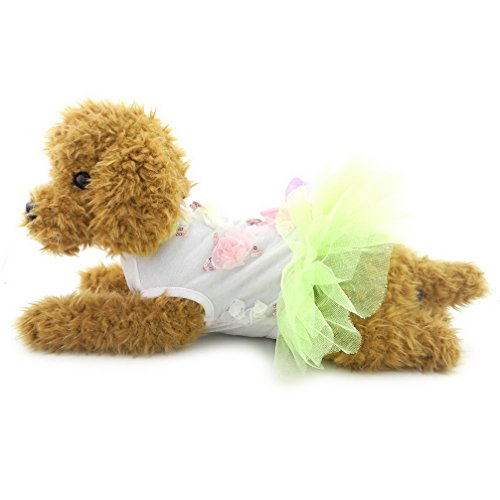 ranphy pequeño perro/gato princesa Party vestido con tutú para faldas con lazo Doggie plisado vestido formal mascota ropa
