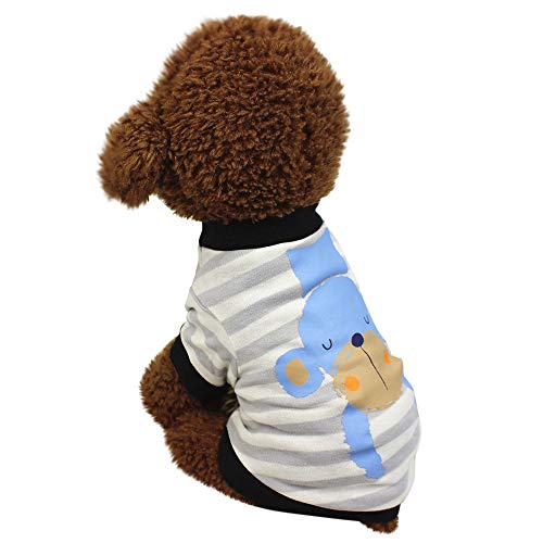 Rawdah_Mascota Ropa para Perros Peque?os Abrigos Camiseta Jerseyss Cute Mascota Perro Camisetas Ropa Peque?o Cachorro Traje