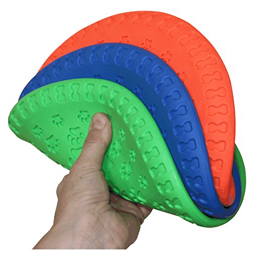 SchwabMarken 1, 3, 5, 9 o 15 frisbees Blandos para Perros/Dog Frisbee Disc, 5 Unidades, Colorido Mezclado, de 23 cm de diámetro