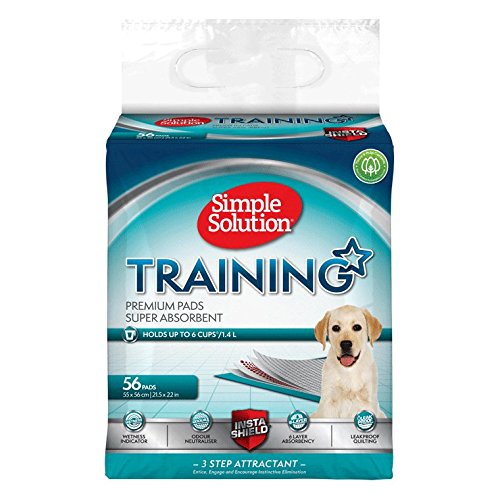 Simple Solution Premium Perro y Cachorro Almohadillas de Entrenamiento, 56 Almohadillas (Paquete de 4)