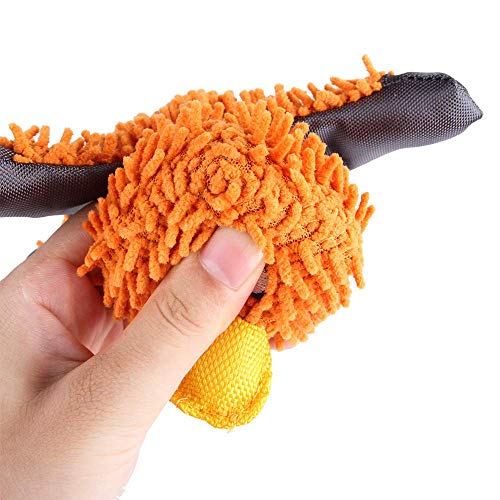Soft Peluche de bajo relleno juguetes de perro con Squeaker para perros pequeños … (rojo)