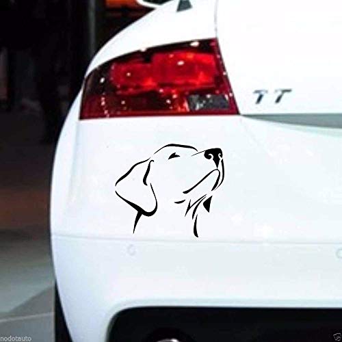 Stukk Stickers Pegatina de Vinilo para Ventana de Labrador Retriever Dog Fun de 14 x 12 cm, Color Blanco y Negro