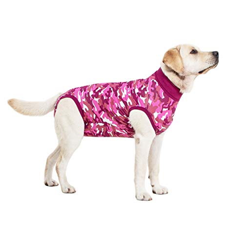 Suitical Recovery Suit Perro, S+, Camuflaje Rosa