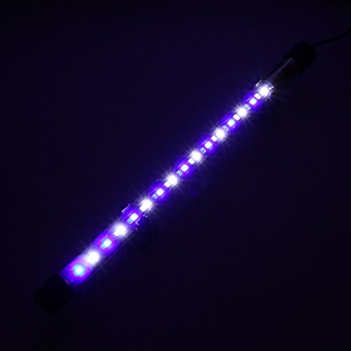 Top-Sell 30 cm LED impermeable IP68 Luminaires de iluminación acuario tubo Fish Tank Luz sumergible EU toma de corriente, con interruptor