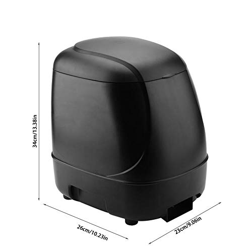 TOPINCN Alimentador automático de Peces Al Aire Libre Inteligentemente Capacidad Grande Dispensador de Peces Temporizador para Acuario de Estanque (sin batería)
