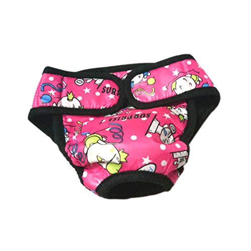 UEETEK Pet Dog Puppy Pañal Sanitary Physiological Pants Female Dog Shorts Bragas Menstruación Underwear Size S-Pack of 3