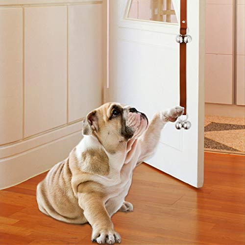 UEETEK - Timbre de Piel para Perro para Entrenamiento en casa, fácil de oír timbres de Puerta para Romper el hogar y Entrenar a tu Cachorro