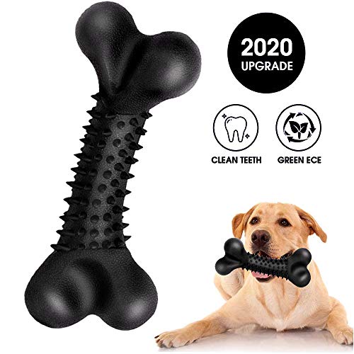 WenX Juguete para masticar perro, hueso de goma duradero para limpieza de dientes de cachorro, juguete indestructible para perros pequeños y medianos