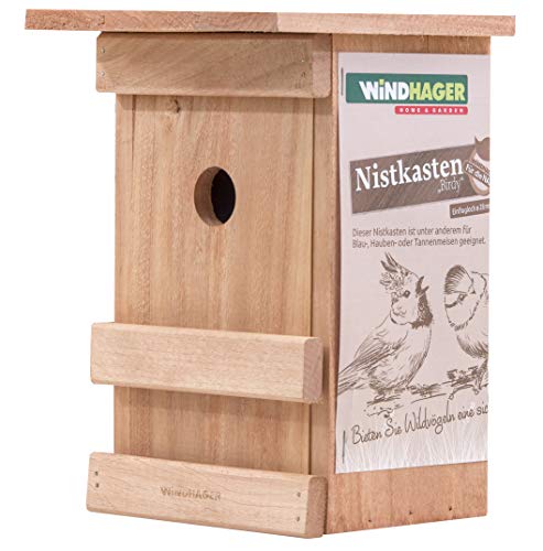 Windhager Caja pájaros Birdy, Incubadora, Ayuda para el Nido de Aves, 06925, Nature