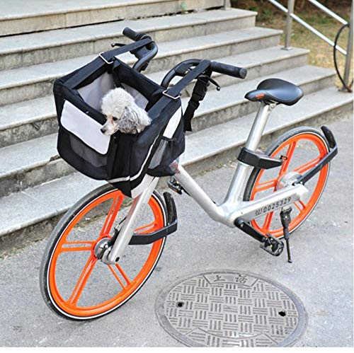 XXYMCB Alforja para Bicicleta portátil para Perros pequeños con Cesta para Cachorros