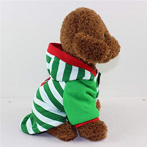 YABAISHI Mascota Perro Ropa Gruesa Acolchada y otoño Capa con Capucha del Invierno (Color : 4, Size : M)