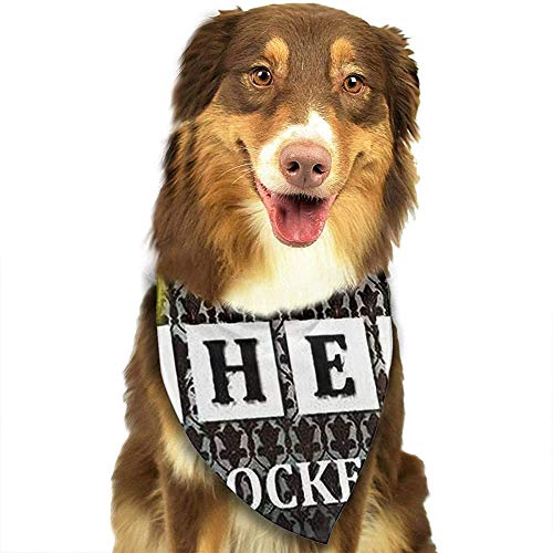 YAGEAD Perro Bandana Puppy y Pet Bandanas, I Am Sherlock Art Pattern Impreso Hcool Fashion Pet Scarf