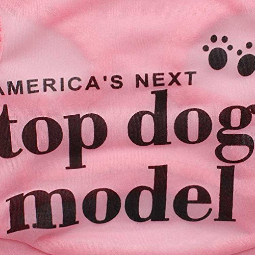 YiJee Lindo Impreso Chaleco Ropa para Mascotas Perros Verano Respirable Camiseta para Perrito Pink S