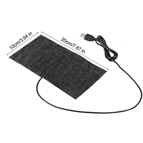 20 × 10 cm Manta USB 5V Almohadilla Eléctrica de Fibra de Carbono Cojín de Calefacción para Dolor de Cuerpo Calentador para Camas de Mascotas