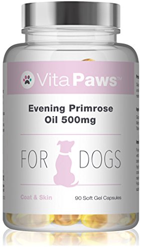 Aceite de Onagra 500mg para Perros - 90 Perlas - VitaPaws