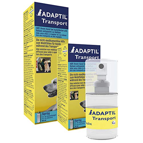 Adaptil Calm Transport Spray, Helps Dog cope with Travelling and Other Short Term Challenges, 60 ml