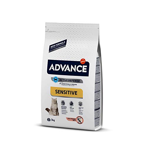 Advance Advance Sensitive Pienso para Gato Adulto con Salmón y Arroz - 3000 gr
