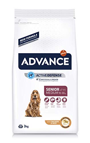 Advance Senior Medium - Pienso para Perros de Edad Avanzada de Razas Medianas - 3 kg