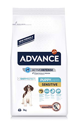 Advance Sensitive Puppy - Pienso para Cachorros con sensibilidades digestivas con salmón y arroz - 3 kg