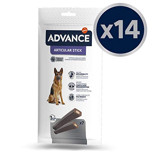 Advance Snacks Articular Stick para Perro - Paquete de 14 x 155 gr - Total 2170 gr