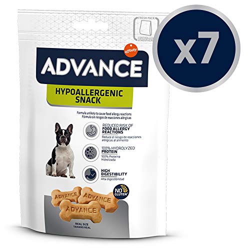 Advance Snacks Hypoallergenic Snack para Perro - Paquete de 7 x 150 gr - Total 1050 gr