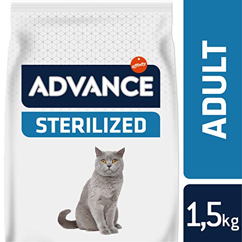 Advance Sterilized-Pienso para Gatos Adultos Esterilizados con Pavo Y Cebada-1.5 Kg