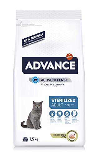 Advance Sterilized-Pienso para Gatos Adultos Esterilizados con Pavo Y Cebada-1.5 Kg