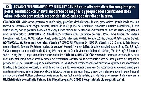 Advance Veterinary Diets Urinary Pienso para Perros con Problemas Urinarios 3 Kg