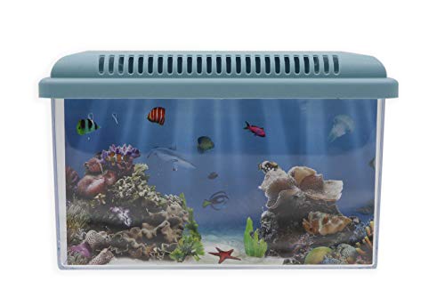 Aimé Aquarium Plastic Aquarium - 1 Unidad, colores surtidos
