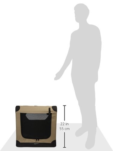 AmazonBasics - Transportín para perros, blando, plegable, 76 cm