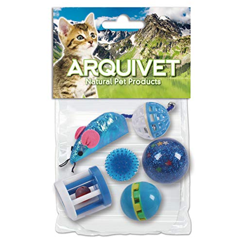 Arquivet 8435117841291 - Kit 6 Juguetes para Gatos Azul