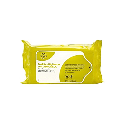 Bayer Sano & Bello Pack de 35 Toallitas Limpiadoras con Cidronela - - 1 Pack de Toallitas