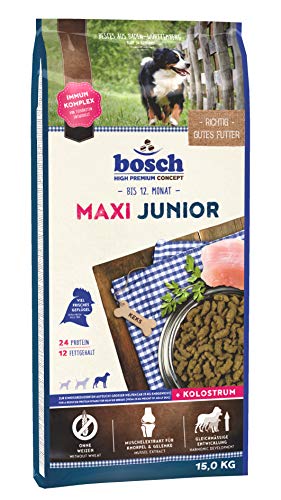 bosch HPC Maxi Junior | Comida seca para la cría de perros jóvenes de razas grandes | Reducido en proteínas