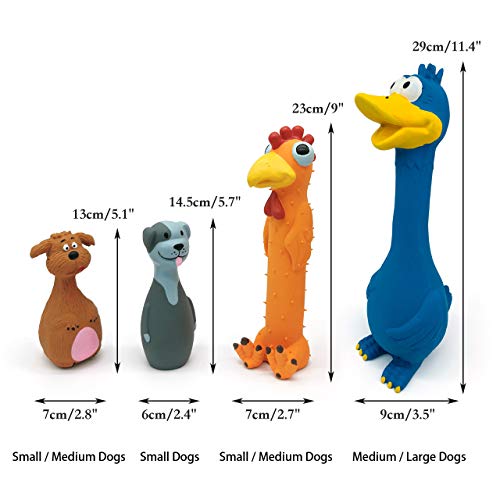 Chiwava couineur látex para Perro Toys Long Animal Puppy Squeak Juego interactiva para Perros pequeños de tamaño Mediano