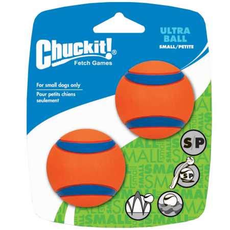 Chuckit! 17020 Ultra Ball, 2 Pelotas para Perros Compatible con el Lanzador, S