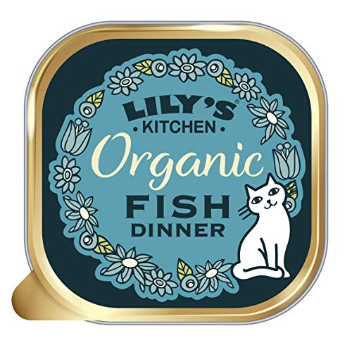 Comida húmeda Completa para Gatos Lily's Kitchen para Adultos con Pescado orgánico, 19 x 85 g