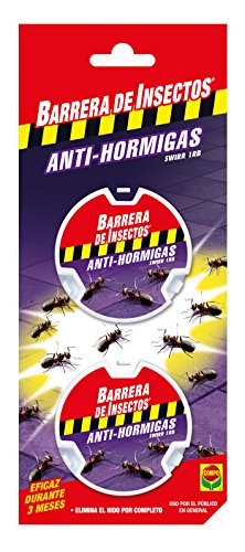 Compo Repelente Barrera de Insectos Cebo antihormigas, Control de Hormigas en el salón, Comedor y terraza, 2 Unidades de 10g, 26x10x2 cm