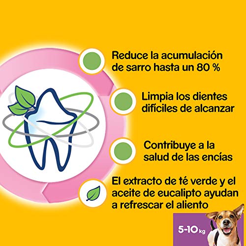 Dentastix Fresh de uso diario para higiene oral y contra mal aliento para perros pequeños (Pack de 4)