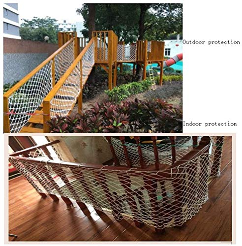 DUCHEN - Red de seguridad para niños y mascotas para barandillas, balcón, escaleras, patios, red de protección para gatos, red de nailon resistente para niños