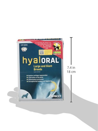 Farmadiet Hyaloral Razas Grandes y Gigantes 10 Blísters con 12 Comprimidos - Total: 120 Comprimidos