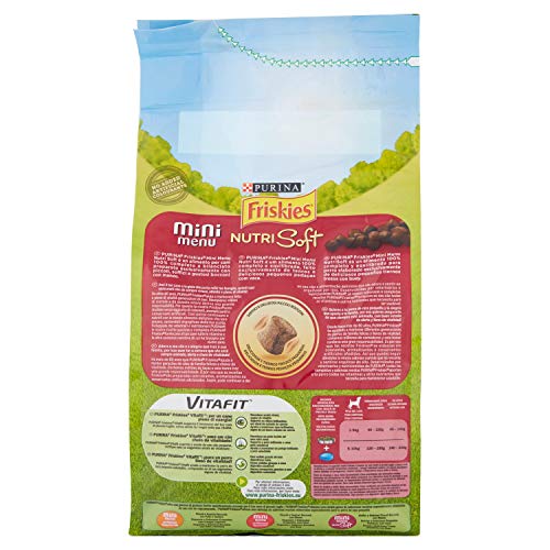 Friskies VitaFit Mini Menu Nutri Soft Perro Adult Raza Pequeña con Buey 1,4 Kg - 1400 gr