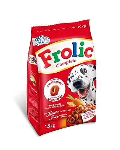 Frolic Pienso para perros adultos de buey de 1,5kg (Pack de 5)
