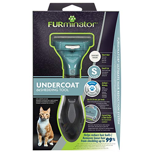 FURminator Undercoat deShedding Tool para gatos pequeños de pelo corto